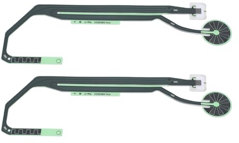 Tomantery Câble Plat Flexible de Remplacement à 360 °, Interrupteur à Bouton D'alimentation en PVC pour une Expérience de Jeu Fluide, Paquet de 2 Câbles D'interrupteur D'alimentation pour une