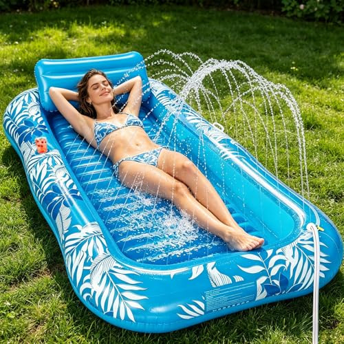 Bouee Piscine Adulte,Matelas Piscine Gonflable,Portable Flotteur Ultraléger,avec Porte-Gobelet,Poignée et Dossier,Hamac de Piscine pour Adultes,pour Fêtes de Plage et Piscine