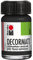 Marabu 14010039073 - Decormatt Acryl Schwarz 073, 15 ml, samtmatte Acrylfarbe auf Wasserbasis, cremig und farbintensiv, speichelfest, wetterfest, zum freien Malen und Schablonieren