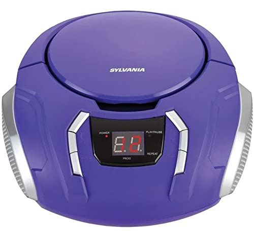 Proscan Elite Portable CD Boombox with AM/FM Radio, Auxiliary - Purple
