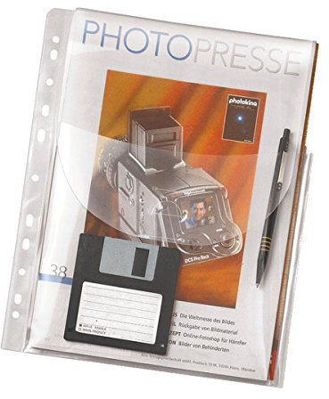 VELOFLEX 4320 100 Prospekthülle 10 Stück A4 glasklar