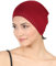 Deresina Headwear Verzierte Schadelkappe bei Haarausfall, Bambus Chemo Kopfbedeckung für Damen, Schlafmütze, Mützen für krebspatienten, Bonnet Haube für unter Hut, Turban oder Kopftücher (Burgund)