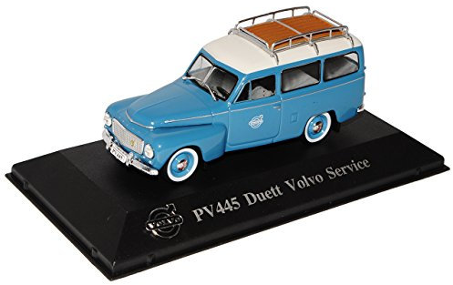 Atlas Volvo PV445 Duett Volvo Service Blau 1/43 Modell Auto