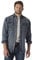 Wrangler Men's Cowboy Cut Western Long Sleeve Snap Work Shirt Washed Finish Shirt, Antique Blue, XL
