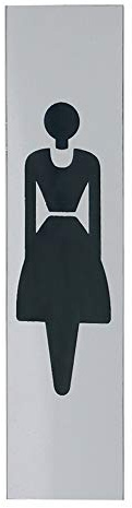 GRÄWE® Türschild/Piktogramm 'Dame', selbstklebend