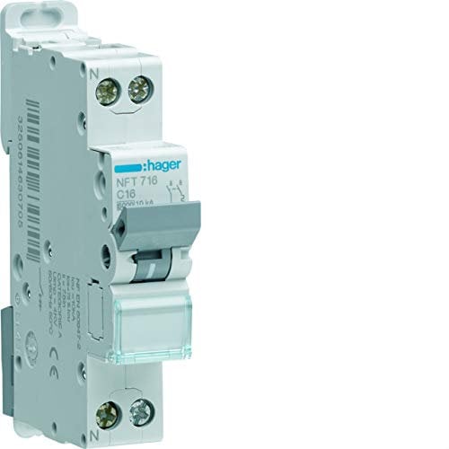 disjoncteur hager - 1 phase + neutre - 10a - 6ka - courbe c - vis/vis