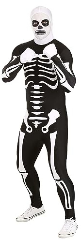 Karate Kid Skeleton Suit Costume ? 80s Film Outfit for Halloween, Cosplay, and Movie-Inspired Themed Parties Medium