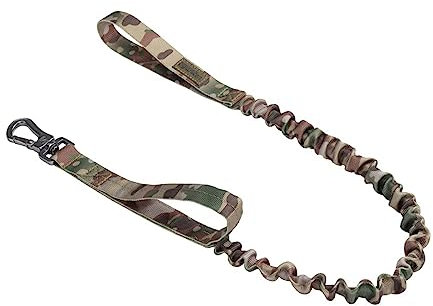 EXCELLENT ELITE SPANKER Tactica Bungee Perro Militar policía Perro Entrenamiento Cuerda Cuerda con 2 Controles（MCP）