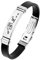 ODETOJOY 12 Konstellationen Sternzeichen Armband Damen Surferarmband Armreif Seil Sternbild Edelstahl Manschette Männer Gummi Horoskop Astrologie Armband mit Pulseras Schmuck (Löwe)