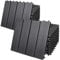 Casaria® WPC Fliesen 30x30 cm 22er Set 2m² Stecksystem Drainage Zuschneidbar Terrasse Balkon Garten klick Klassik Anthrazit