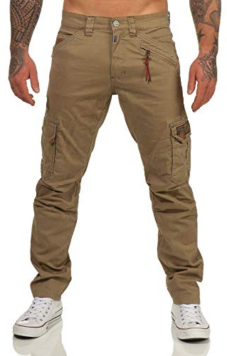 Timezone Herren Cargo Hose 26-10035 Roger Safari Khaki 40/34