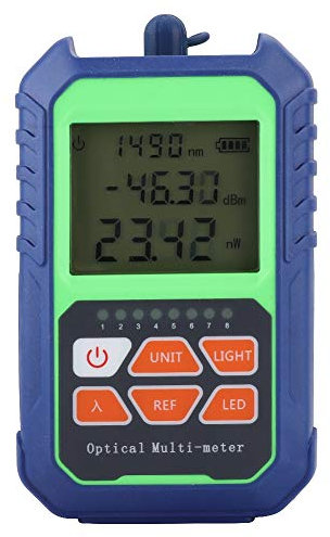 Mini Fiber Optical Power Meter (-70 to +3), Type A High Precision FC/SC/ST Connector Cable Tester Fiber Optical Light Meter for FTTH CCTV CATV