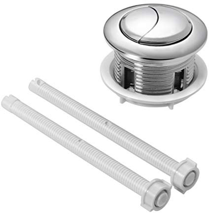 EXCEART Bouton Poussoir Rond pour Réservoir De Toilettes Accessoire De Remplacement pour Chasse Eau Double Installation Facile