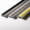 Floordirekt Treppenkantenprofil selbsklebend aus Aluminium mit rutschfester Gummi Kantenschutz für Laminat, Parkett, Treppen Stufenkantenprofil - Treppenwinkel, Treppenprofil, Winkelprofil gelb 90 cm