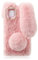 Mikikit Flauschige Plüschhülle für A12/ /F12, Süßer Hase Pelzige Mädchen Cover 3D Tier Fuzzy Schutzhülle Kaninchen Haar Kawaii Spielzeug Spaß Frauen Telefon Shell für F12 Rosa