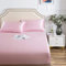 Damier Satin Spannbettlaken 180x200cm Rosa Seide Glänzend Spannbetttuch Hochwertiges Deluxe Bettlaken, geeignet für Matratzen bis 25cm, 180 x 200 x 30 cm