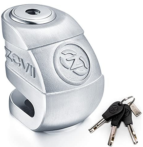 Zovii ZK6 Disc Lock, Anti Theft Stainless Steel Lock with 6mm Lock Pin for Motorcycle Bicycle Bike Scooter