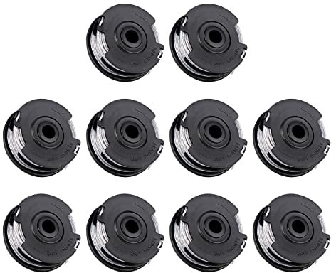10 Stück F016800351 Rasentrimmer Fadenspule für Bosch Trimmer Rasentrimmer, Φ1.65mm 6m Ersatzspule für Bosch Art 30-36 LI, Art 30, Art 27 und Art 24