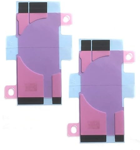 SGV 2 pezzi adesivi a batteria per iPhone 12. Strisce adesive per batteria viola (2 pezzi)