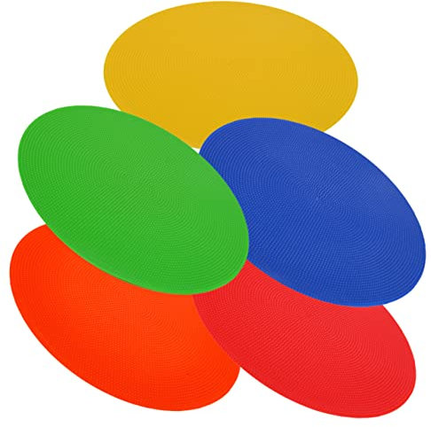 Toddmomy 5st Wahrzeichen des Stadions Stein Und Balken Fußballhütchen Für Übungen Schwebebalken Für Das Turnen Zu Hause Agility-Spots Volleyball-rebounder Kind Stelle Markierungstafel PVC