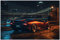Printonia Leinwand-bild 120x80cm Lamborghini Countach Sportwagen Abstrakt Art Bilder Dekoration Wandbild Kunstdruck Automobil Deko