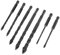 7-teiliges 3-12-mm Steinbohrer-Set, 4-schneidiges Spiral-Kreuzbohrer-Set aus Legierung mit Sechskant-Design, mit Aufbewahrungsbox