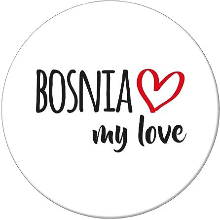 Huuraa Magnet Bosnia My Love Geschenk 59mm Kühlschrankmagnet Flaschenöffner Bosnia Geschenkidee