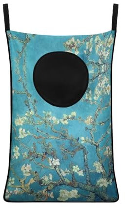 Zanxiantu Van Gogh Sakura Panier à linge à suspendre en forme de fleur de cerisier pour chambre à coucher ou salle de bain