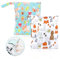 CRITIVE-S 2 Pcs Wet Bag Nappy Bags Organiser, Nappy Pouch Hanging Waterproof, Wet Bags for Swimming Washable Reusable, Wet Dry Bag for Baby Diapers Items Clothes Travel Beach Pool Gym Storage Bags