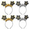 KATELUO Silvester Haarreif, 4 PCS Happy New Year Kopfschmuck, Party Haarschmuck für die Neujahrsdekoration (A)
