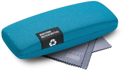 FEFI - Hardcase Brillenetui mit Bezug aus recycelten PET-Flaschen - Mit Brillenputztuch