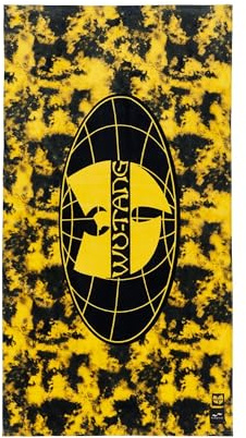 Slowtide x Wu-Tang, Worldwide Strandtuch, 100% Baumwolle, weich und saugfähig, Kordelzugschlaufe für schnelles Trocknen, ideal für Strand, Pool, See & Reisen, 86,4 x 157,9 cm