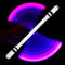 Drehbarer Fidget-Stift, Fidget-Stift mit LED-Licht – Fingerspitzen-Spinner, kreativer Rollstift aus bruchsicherem Acryl für Mädchen, , Erwachsene, Studenten