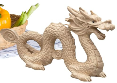 Künstlerische Drachenfigur aus , handgeschnitzte Drachenfigur, exquisite Drachen-Skulptur für Ladenöffnung, Einweihungsfeier
