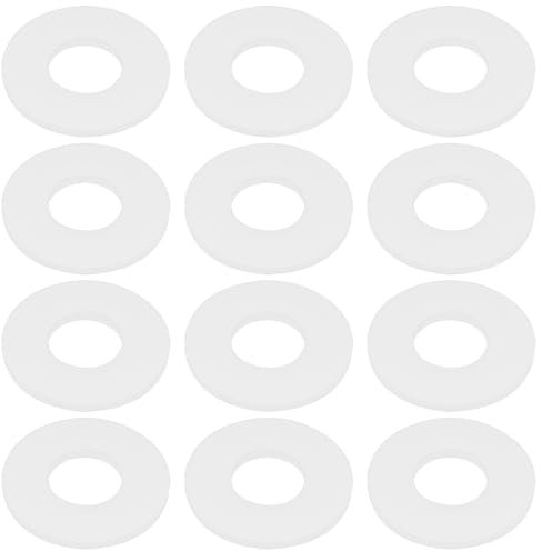 Create idea 50 Pièces Joints Plats en Nylon Et Plastique Diamètre Intérieur 6 Mm Diamètre Extérieur 14 Mm épaisseur 1 Mm Adaptés Aux Bagues d'étanchéité des équipements Industriels Transparents