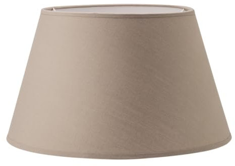 Home Sweet Home Abat-jour Taupe | 30/20/17cm | E27 | Tissu