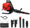 Petrol Leaf Blower, 75.6CC 900CFM 4-Stroke Engine Leaf Blower Petrol, 7100RPM Cordless Garden Blowers, Backpack Leaf Blower for Snow Lawn Care Road Cleaning