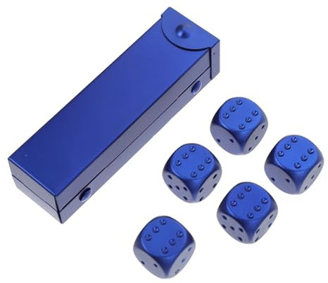 KOMBIUDA Metalldice Satz Aluminiumlegierung Kleine Würfel Party Würfelspiel Requisite Leicht Und Langlebig Für Trinkspiele Und Feierlichkeiten