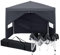Pavillon 2.5 x 2.5 M，Faltpavillon，Winterfest Wasserdicht Gartenpavillon mit 4 Seitenteilen、Tragtasche，Höhenverstellbar,UV Schutz 50+,Stabil,Metallrahmen,Partyzelt,Gartenzelt für Camping,Anthrazit
