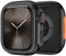 ZZDZZ Metallo 2 in 1 Cover per Apple Watch Series 10 46mm Con Coperchio Posteriore, Custodia Rigida Cornice Cover Protettiva per Apple Watch 46mm (Nero)