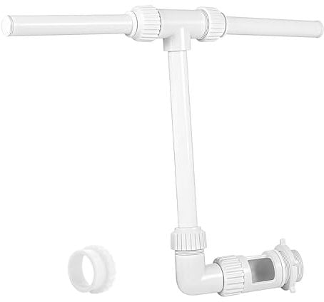 Fuente De Aspersor De Piscina,Fuentes para Piscinas Enterradas con Adaptador,Fuente De Agua Ajustable De Doble,Fuente De Aspersor De Piscina Tanto para Piscinas Elevadas Y Enterradas