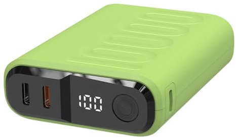 Realpower Powerbank PB-10000C PD+,3xType-C,hellgrün