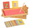 LearnLyrics Sandbriefverfolgungschale, Holzsandspielschale, Kinder frühpädagogische Lernhilfen Buchstaben und Zahlen kognitive Beschreibung Malerei Sand Charakter Zeichenbrett pädagogisches Spielzeug