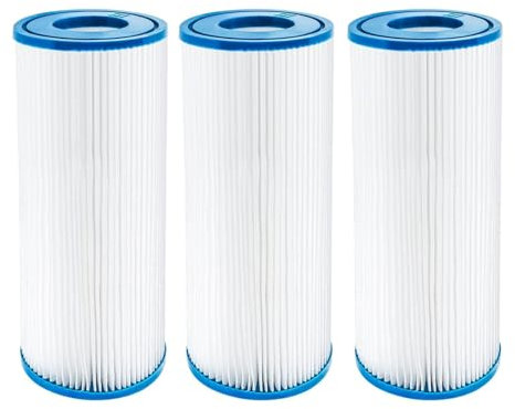 Paquete de 3 cartuchos de filtro para Bestway, filtro tipo III para piscina, compatible con tipo A o C