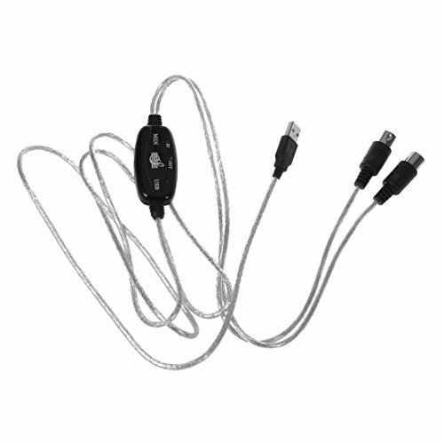 Aboiled USB IN-OUT MIDI-Kabel-Konverter PC zum Musik-Tastatur-Adapter-Schnur