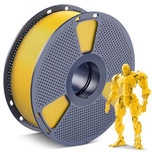 SUNLU PLA Hellgelb Filament 1.75mm, 3D Drucker Filament Hellgelb PLA 1KG | Maßgenauigkeit +/- 0,02mm, Sauber Gewickelte 1KG Spule (2,2 lbs) für Meisten 3D Drucker, Hellgelb 1000g