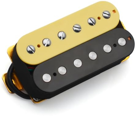 Flaroey LP Series Electric Guitar Double Block Pickup 52mm Six String Electric Guitar Double Coil Pickup Frameless 52MM