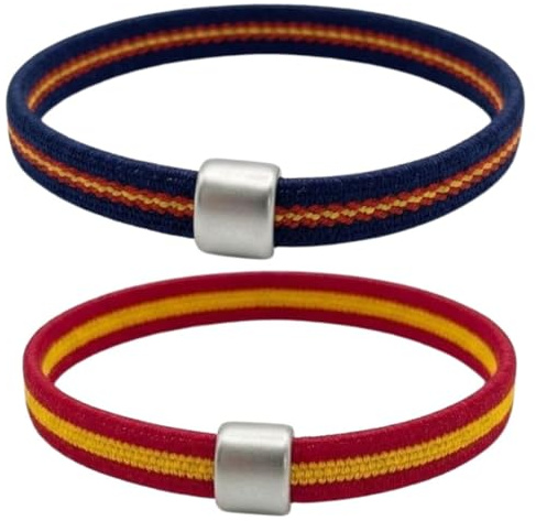 RA RETAIL AMZ Pulsera bandera españa elastica sin cierre