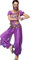 Astage Donna Bellydance Tribale Danza Ventre Costume Halloween Festival Show Viola