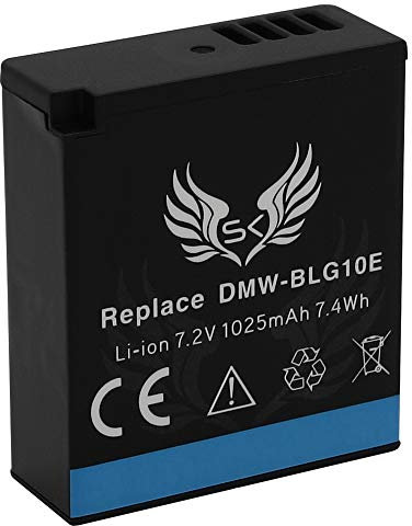 SK Akku Ersatz für Panasonic DMW-BLG10 / DMW-BLG10E | 1025mAh | für Panasonic Lumix DMC-GF6 GX7 GX80 DMW BLG10 BLG10E BLE9 DMW-BLE9E CS-BLG10MC
